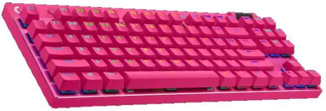 Alt view image 5 of 7 - Logitech GPW III Wireless Mouse + G PRO X TKL RAPID Wired Keyboard + G840 RosePink Mouse Pad Bundle, Pink, 31.50*11.81*0.12in Desk Mat, Gaming Set with Magnetic Analog Switches & 25600DPI