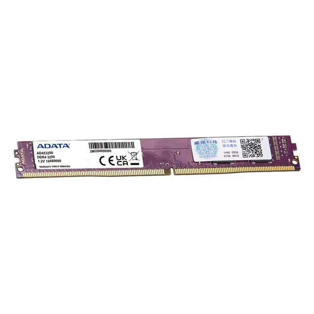 Alt view image 2 of 3 - ADATA DDR4 3200 8GB UDIMM Desktop Memory Module.