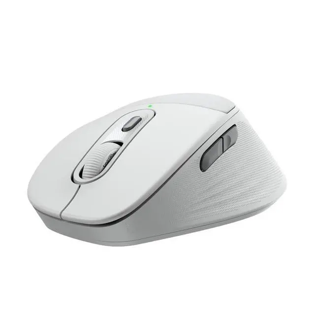 Alt view image 4 of 6 - Logitech Signature Comfort Plus M850 L Wireless Mouse, Bluetooth Mouse with Palm Cushion, Silent Clicks, PC, Mac - Optical - Wireless - Bluetooth - Off White - 4000 dpi - Scroll Wheel - 6, Off-white