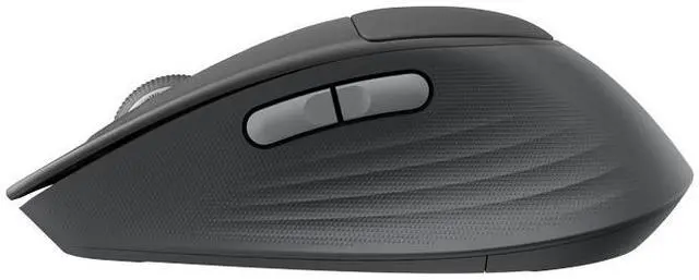 Alt view image 5 of 6 - Logitech Signature Comfort Plus M850 L Wireless Mouse, Bluetooth Mouse with Palm Cushion, Silent Clicks, PC, Mac - Optical - Wireless - Bluetooth - Off White - 4000 dpi - Scroll Wheel - 6, BLACK grey