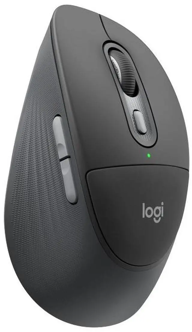 Alt view image 2 of 6 - Logitech Signature Comfort Plus M850 L Wireless Mouse, Bluetooth Mouse with Palm Cushion, Silent Clicks, PC, Mac - Optical - Wireless - Bluetooth - Off White - 4000 dpi - Scroll Wheel - 6, BLACK grey