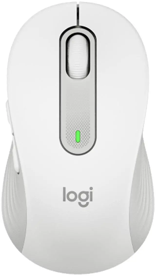 Main image of Logitech Signature M650 L Wireless Mouse, Optical Bluetooth/Radio Frequency USB - 2000 dpi - Scroll Wheel - 5 Button(s) - 5 Programmable Button(s) - Large Hand/Palm Size - Left, white