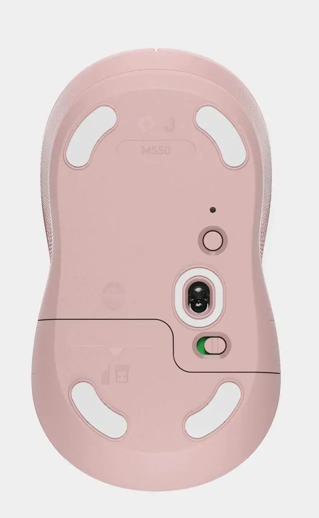 Alt view image 3 of 7 - Logitech Signature M550 Wireless Mouse, For Small to Medium Sized Hands 2-Year Battery Silent Clicks 4000dpi, pink