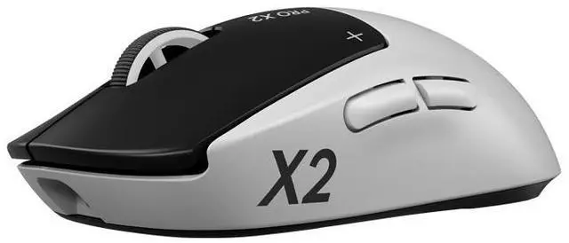 Alt view image 2 of 6 - Logitech PRO X2 SUPERSTRIKE LIGHTSPEED Wireless Gaming Mouse, Ultra-Fast Performance, Ultra Lightweight (61 g), Customizable Click Haptics, USB-C charging, for PC/Mac/Laptop, GPW5 white