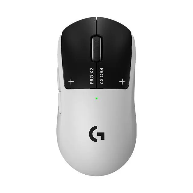 Main image of Logitech PRO X2 SUPERSTRIKE LIGHTSPEED Wireless Gaming Mouse, Ultra-Fast Performance, Ultra Lightweight (61 g), Customizable Click Haptics, USB-C charging, for PC/Mac/Laptop, GPW5 white