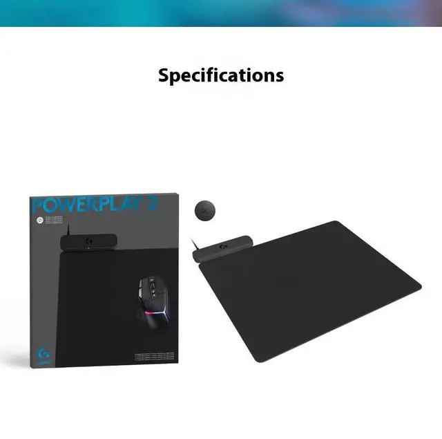 Alt view image 6 of 7 - Logitech Powerpaly 2 Wireless Rechargeable Mouse Pad, for G502 G309 G703 G903 Series gaming mouse, The Complete GPW Series gaming mouse ,Black