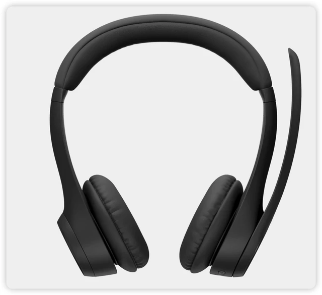 Alt view image 3 of 7 - Logitech Zone 300 Wireless Bluetooth Headset, With Noise-Canceling Microphone, Compatible with Windows, Mac, Chrome, Linux, iOS, iPadOS, Android -black
