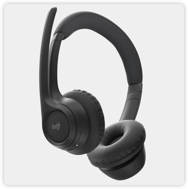 Alt view image 5 of 7 - Logitech Zone 300 Wireless Bluetooth Headset, With Noise-Canceling Microphone, Compatible with Windows, Mac, Chrome, Linux, iOS, iPadOS, Android -black