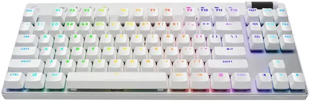 Alt view image 6 of 7 - Logitech G PRO 2 White + PRO X TKL White + PRO X 2 White LIGHTSPEED Gaming Bundle, 44K DPI HERO 2 Sensor Mouse, PBT Keycaps RGB Mechanical Keyboard, DTS:X 7.1 Surround Sound Blue VO!CE Mic Headset