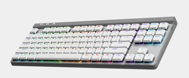 Alt view image 6 of 7 - Logitech G309 White Mouse + G515 White TKL Keyboard + G435 White Headset Gaming Bundle, HERO 25K Sensor Mouse, Low Profile PBT Mechanical Keyboard, Dolby Atmos Lightweight Headset White