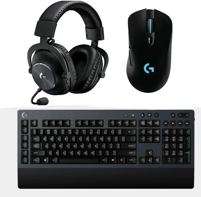 Main image of Logitech G703 HERO 25K Mouse + G613 Mechanical Keyboard + PRO X 2 Gaming Headset Bundle, LIGHTSPEED Wireless Combo, 70 Million Keystrokes Keyboard, 7.1 Surround Sound Headset, Pro E-Sports Black Set