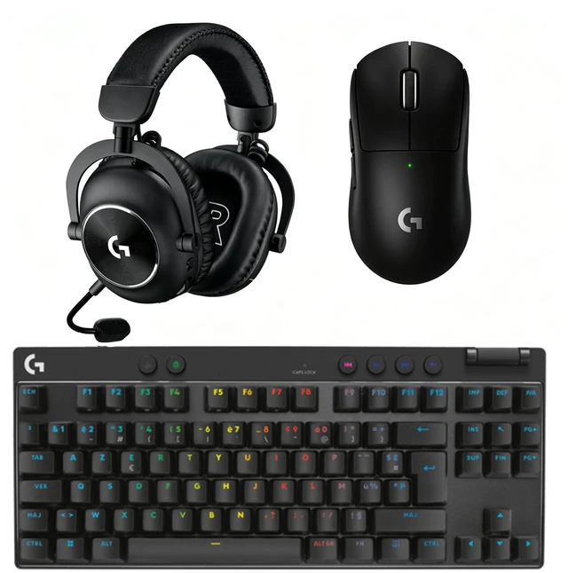 Main image of Logitech G PRO X Superlight 2 SE Mouse + PRO X TKL RAPID Keyboard + PRO X 2 LIGHTSPEED Headset Gaming Bundle, 60g UltraLight Mouse, Magnetic Analog Rapid Trigger Keyboard, 7.1 Surround Pro ESports
