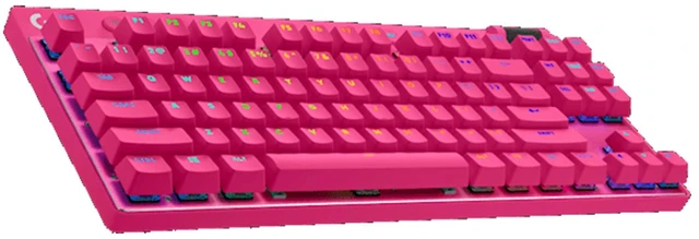 Alt view image 6 of 7 - Logitech GPW III Wireless Mouse+PRO X TKL Wireless Keyboard+PRO X 2 LIGHTSPEED Headset Gaming Bundle-Pink, 63g Ultra-Light 25600DPI 1000Hz Polling Mouse, PBT Keycaps RGB TKL Keyboard, 7.1 Surround
