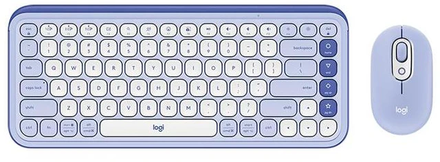 Main image of Logitech POP ICON COMBO Bluetooth Keyboard and Mouse, Compact TKL Bluetooth Keyboard and Mouse Bundle with Programmable Quiet Keys and Buttons - purple