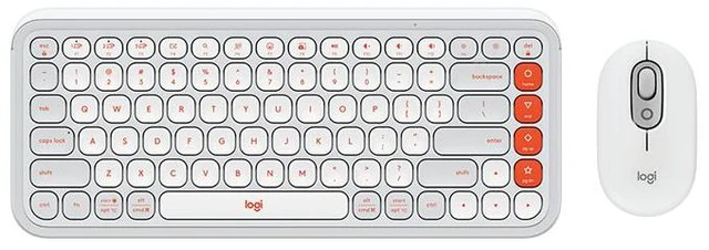 Main image of Logitech POP ICON COMBO Bluetooth Keyboard and Mouse, Compact TKL Bluetooth Keyboard and Mouse Bundle with Programmable Quiet Keys and Buttons -off-white