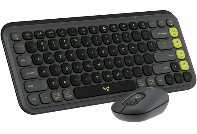Alt view image 2 of 7 - Logitech POP ICON COMBO Bluetooth Keyboard and Mouse, Compact TKL Bluetooth Keyboard and Mouse Bundle with Programmable Quiet Keys and Buttons -black