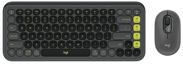 Main image of Logitech POP ICON COMBO Bluetooth Keyboard and Mouse, Compact TKL Bluetooth Keyboard and Mouse Bundle with Programmable Quiet Keys and Buttons -black