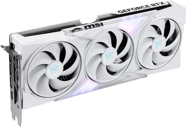 Alt view image 4 of 6 - MSI Gaming GeForce RTX 5060 8GB GDDR7 PCI Express 5.0 x 16 (use x8) Graphics Card RTX 5060 8G GAMING TRIO WHITE
