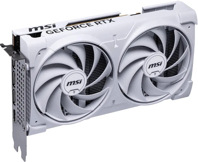 Alt view image 4 of 6 - MSI Ventus GeForce RTX 5060 8GB GDDR7 PCI Express 5.0 x 16 (use x8) Graphics Card RTX 5060 8G VENTUS 2X WHITE