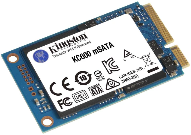 Alt view image 2 of 3 - Kingston KC600 mSATA 256GB SATA Rev 3.0 SSD, 3D TLC Internal Solid State Drive, mSATA Form Factor, Up to 550MB/s Read 500MB/s Write, 150TBW, HighSpeed Storage Upgrade, For Old Notebook Mini PC