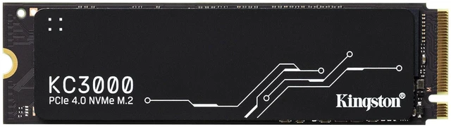 Main image of Kingston KC3000 1TB PCIe 4.0 NVMe M.2 2280 SSD, 3D TLC with DRAM Cache, Graphene-Aluminum Heat Spreader, Up to 7000MB/s Read 6000MB/s Write, 800TBW, For Desktop Gaming Laptop Workstation