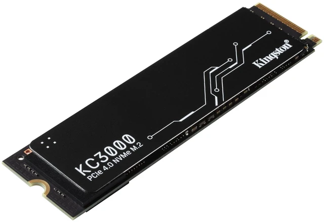 Alt view image 2 of 3 - Kingston KC3000 4TB PCIe 4.0 NVMe M.2 2280 SSD, 3D TLC with DRAM Cache, Graphene-Aluminum Heat Spreader, Up to 7000MB/s Read 7000MB/s Write, 3200TBW, For Desktop Gaming Laptop Workstation