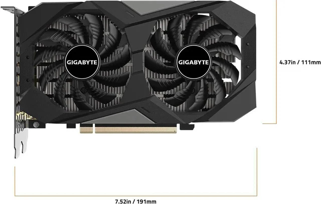 Alt view image 3 of 6 - GIGABYTE WINDFORCE GeForce RTX 3050 6GB GDDR6 PCI Express 4.0 x8 ATX Graphics Card GV-N3050WF2V2-6GD