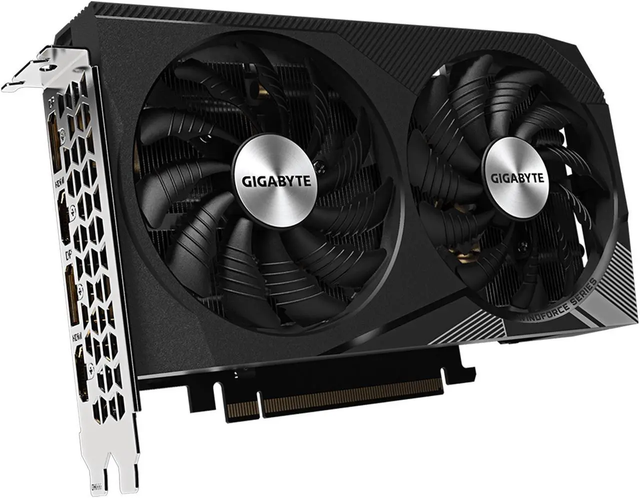 Alt view image 6 of 6 - GIGABYTE WINDFORCE GeForce RTX 3060 12GB GDDR6 PCI Express 4.0 x16 ATX Graphics Card GV-N3060WF2-12GD REV2.0