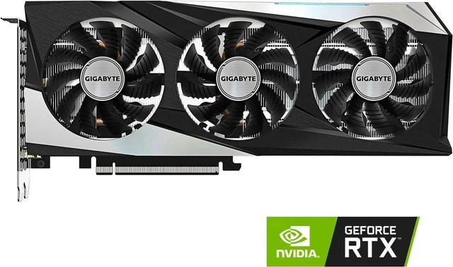 Main image of GIGABYTE GeForce RTX 3060 GAMING 12G Graphics Card, 3 x WINDFORCE Fans, 12GB 192-bit GDDR6, GV-N3060GAMING-12GD Video Card