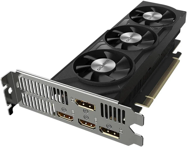 Alt view image 5 of 6 - GIGABYTE GeForce RTX 4060 Low Profile 8G Graphics Card, 3x WINDFORCE Fans, 8GB 128-bit GDDR6, GV-N4060-8GL Graphics Card