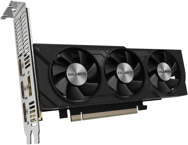 Alt view image 3 of 6 - GIGABYTE GeForce RTX 4060 Low Profile 8G Graphics Card, 3x WINDFORCE Fans, 8GB 128-bit GDDR6, GV-N4060-8GL Graphics Card