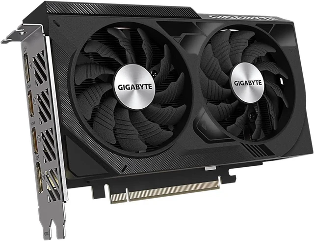 Alt view image 2 of 7 - GIGABYTE GeForce RTX 4060 WINDFORCE 8G Graphics Card, 2x WINDFORCE Fans, 8GB 128-bit GDDR6, GV-N4060WF2-8GD Video Card