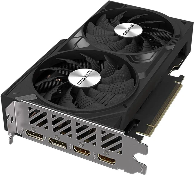 Alt view image 3 of 7 - GIGABYTE GeForce RTX 4060 Ti WINDFORCE 8G Graphics Card, 2x WINDFORCE Fans, 8GB 128-bit GDDR6, GV-N406TWF2-8GD Video Card