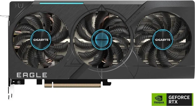 Alt view image 2 of 7 - GIGABYTE GeForce RTX 4070 SUPER EAGLE 12G Graphics Card, 3x WINDFORCE Fans, 12GB 192-bit GDDR6X, GV-N407SEAGLE-12GD Video Card
