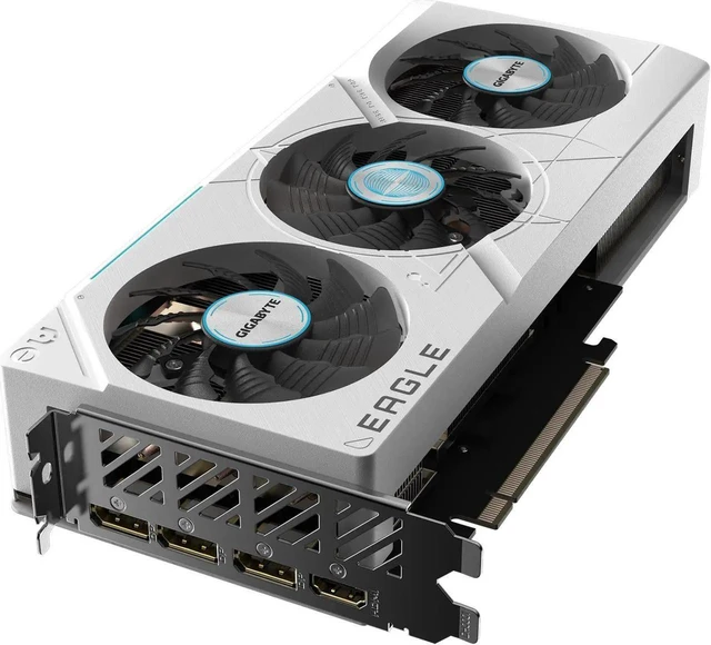 Alt view image 4 of 7 - GIGABYTE GeForce RTX 4070 SUPER EAGLE ICE 12G Graphics Card, 3x WINDFORCE Fans, 12GB 192-bit GDDR6X, GV-N407SEAGLE ICE-12GD Video Card