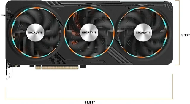 Alt view image 6 of 7 - GIGABYTE GeForce RTX 4070 SUPER GAMING 12G Graphics Card, 3x WINDFORCE Fans, 12GB 192-bit GDDR6X, GV-N407SGAMING-12GD Video Card