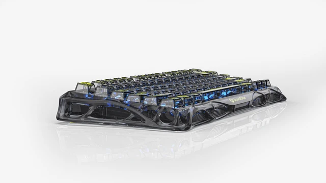Alt view image 3 of 7 - GravaStar Mercury K1-Lite & M2 Keyboard Mouse Bundle, Stealth Black Gift Box,75% Hot-Swappable Mechanical Keyboard,Tri-Mode 2.4G/Bluetooth/USB-C,PAW3395 26000DPI Lightweight Gaming Mouse