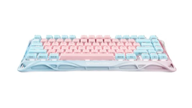 Alt view image 4 of 7 - GravaStar Mercury K1Lite+M1 Keyboard Mouse Bundle,Starlight Pink & Rose Pink Gift Box,75% HotSwappable Mechanical Keyboard,TriMode 2.4G/Bluetooth 5.1/USBC,PAW3395 26000DPI Lightweight Gaming Mouse