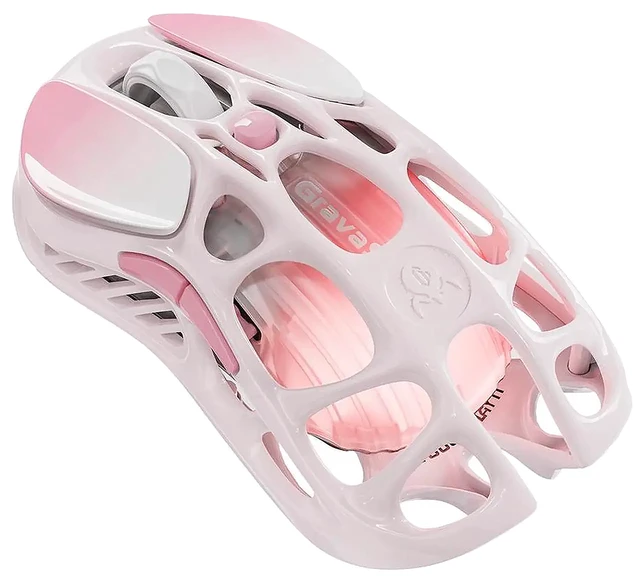 Alt view image 6 of 7 - GravaStar Mercury K1Lite+M1 Keyboard Mouse Bundle,Starlight Pink & Rose Pink Gift Box,75% HotSwappable Mechanical Keyboard,TriMode 2.4G/Bluetooth 5.1/USBC,PAW3395 26000DPI Lightweight Gaming Mouse