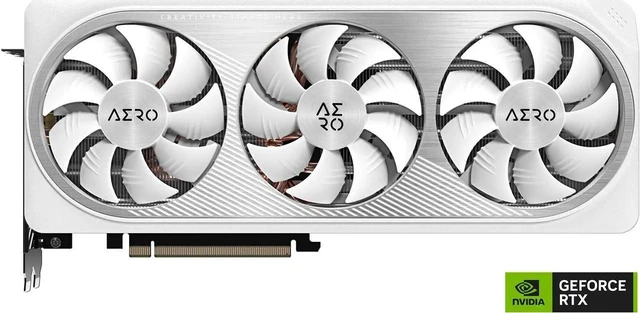 Alt view image 2 of 7 - GIGABYTE GeForce RTX 4070 SUPER AERO 12G Graphics Card, 3x WINDFORCE Fans, 12GB 192-bit GDDR6X, GV-N407SAERO-12GD Video Card