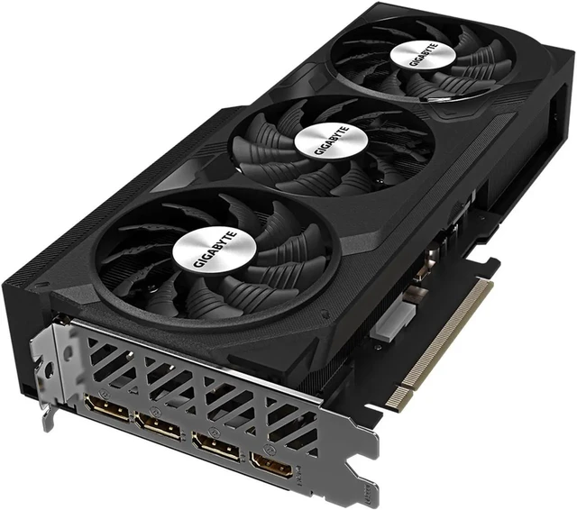 Alt view image 5 of 7 - GIGABYTE GeForce RTX 4070 Ti WINDFORCE 12G Graphics Card, 3x WINDFORCE Fans, 12GB 192-bit GDDR6X, GV-N407TWF3-12GD Video Card