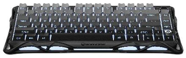 Alt view image 4 of 7 - GravaStar Mercury K1 & M1 Keyboard Mouse Bundle, Gradient Black Gift Box,75% HotSwappable Mechanical Keyboard,TriMode 2.4G/Bluetooth/USBC,PAW3395 26000DPI Lightweight Gaming Mouse