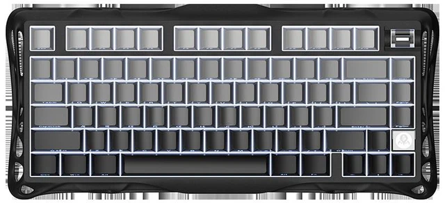 Alt view image 2 of 7 - GravaStar Mercury K1 & M1 Keyboard Mouse Bundle, Gradient Black Gift Box,75% HotSwappable Mechanical Keyboard,TriMode 2.4G/Bluetooth/USBC,PAW3395 26000DPI Lightweight Gaming Mouse