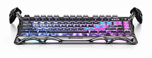 Alt view image 2 of 7 - GravaStar Mercury K1 Pro+X Pro Keyboard Mouse Bundle Gift Box,75% HotSwappable Mechanical Keyboard,TriMode 2.4G/Bluetooth/USBC,PAW3950 32000DPI 49g Ultralight Magnesium Alloy Mouse