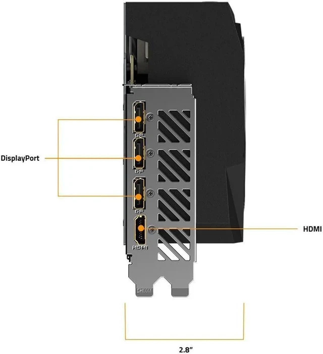 Alt view image 6 of 6 - GIGABYTE AORUS GeForce RTX 4070 Ti MASTER 12G Graphics Card, 3x WINDFORCE Fans, 12GB 192-bit GDDR6X, GV-N407TAORUS M-12GD Video Card