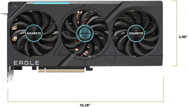 Alt view image 5 of 6 - GIGABYTE GeForce RTX 4070 Ti SUPER EAGLE 16G Graphics Card, 3x WINDFORCE Fans, 16GB 256-bit GDDR6X, GV-N407TSEAGLE-16GD Video Card
