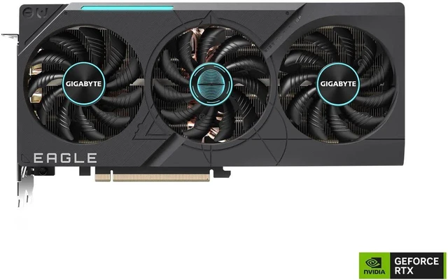 Alt view image 2 of 6 - GIGABYTE GeForce RTX 4070 Ti SUPER EAGLE 16G Graphics Card, 3x WINDFORCE Fans, 16GB 256-bit GDDR6X, GV-N407TSEAGLE-16GD Video Card
