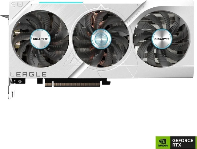 Alt view image 2 of 7 - GIGABYTE GeForce RTX 4070 Ti SUPER EAGLE ICE 16G Graphics Card, 3x WINDFORCE Fans, 16GB 256-bit GDDR6X, GV-N407TSEAGLE ICE-16GD Video Card