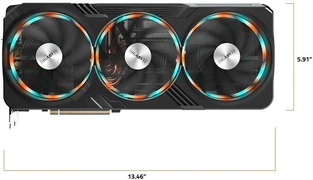 Alt view image 6 of 7 - GIGABYTE GeForce RTX 4080 SUPER GAMING 16G Graphics Card, 3x WINDFORCE Fans, 16GB 256-bit GDDR6X, GV-N408SGAMING-16GD Video Card