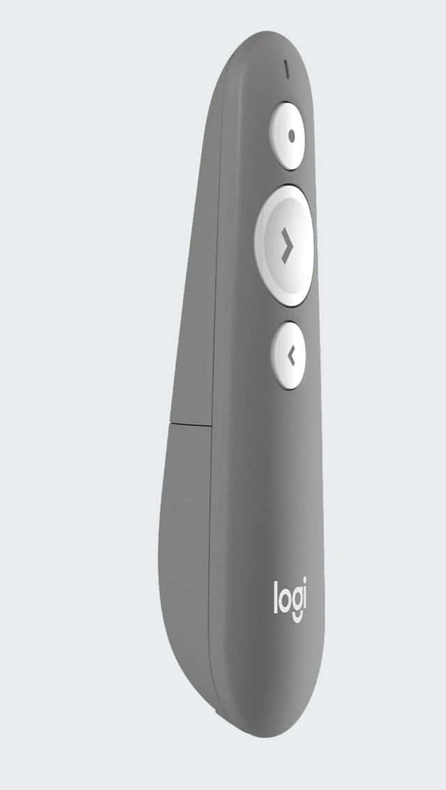 Alt view image 3 of 6 - Logitech R500s Bluetooth Wireless Presenter, Broad Compatibility, 1 Laser, 640 to 660 nm (red), 2.4 GHz wireless, 20 meters , USB, for Windows/macOS /ChromeOS/Linux, grey